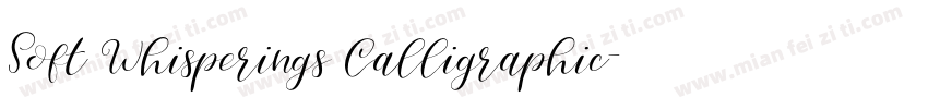 Soft Whisperings Calligraphic字体转换